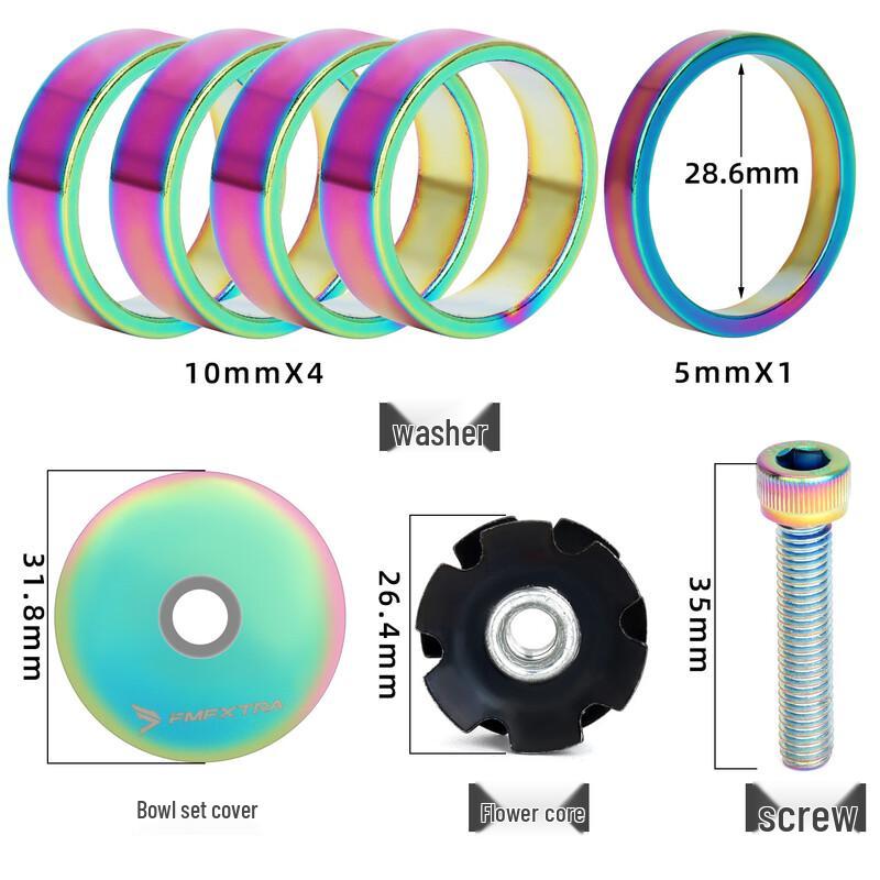 Bicycle Headset Spacer and Star Nut Set