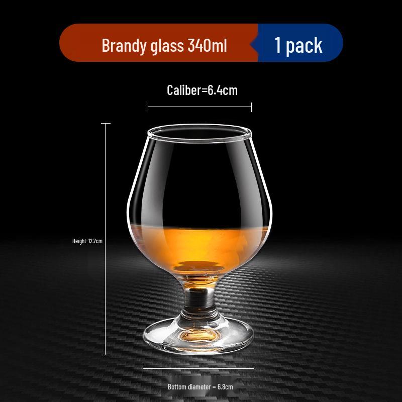 Juego de Cristalería para Bebidas: Copas de Baijiu, Whisky, Vino de Tallo Alto y Brandy para Uso Doméstico