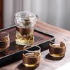 Shang Qi Rotating Glass Teapot Set with Infuser & 4 Cups