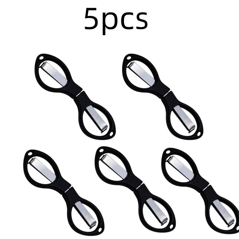 Simple Portable Folding Scissors Solid Color Glasses Shape Paper Cutters Students Handmade DIY Tools School Office Supplies