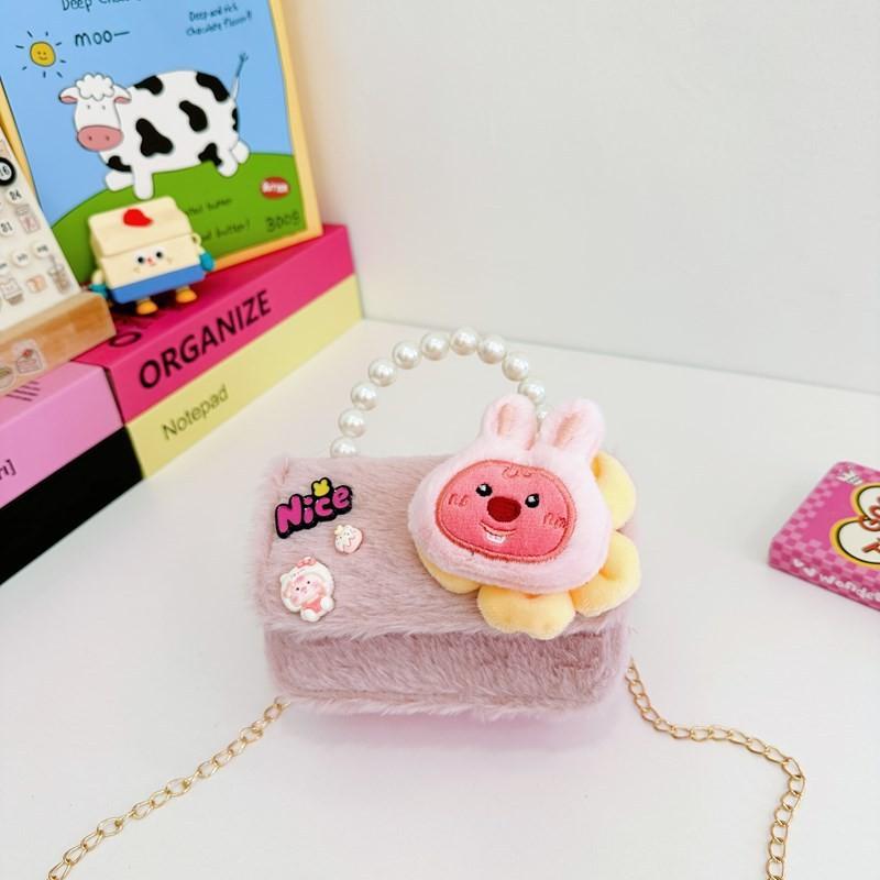 Soft Lovely Plush Shoulder Bag For Girls With Fun Cartoon Styles And Effortless Lightweight Feel