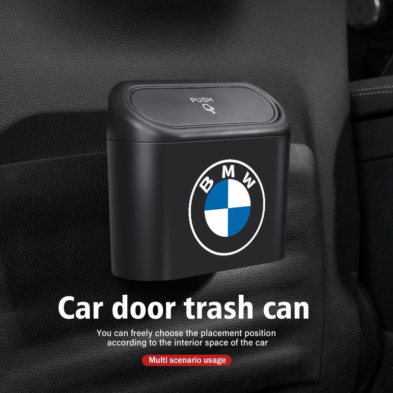 BBKB9 Universal Car Trash Can Storage Multifunctional Garbage Case For BMW 1 3 5 7 Series M F01 F20 F10 F13 E52 E53 E60 E93