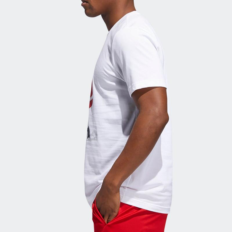 Adidas Geek Up Short Sleeve T-Shirt Men Tops White DU6296