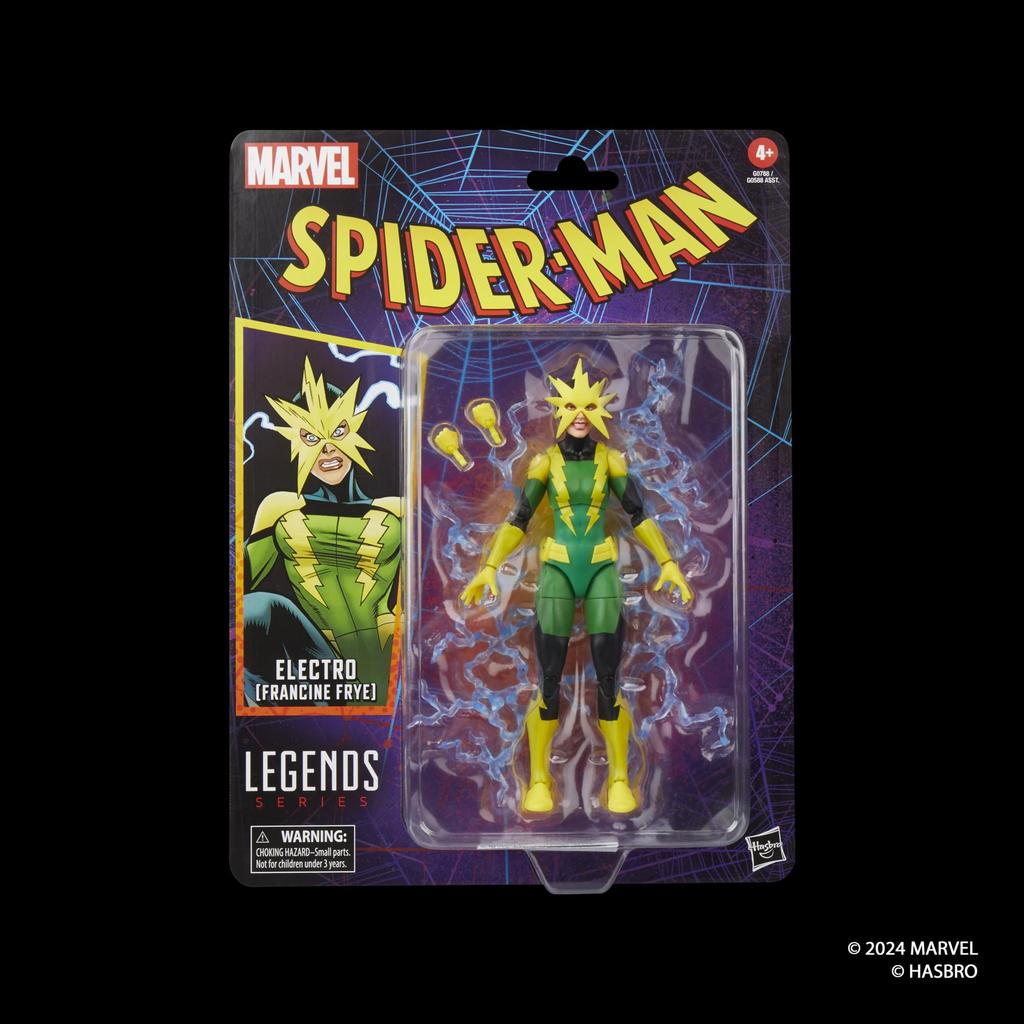Marvel Legends Series Electro Retro Comics Collectibles Scale Action Figure (Francine Frye) 6-Inch
