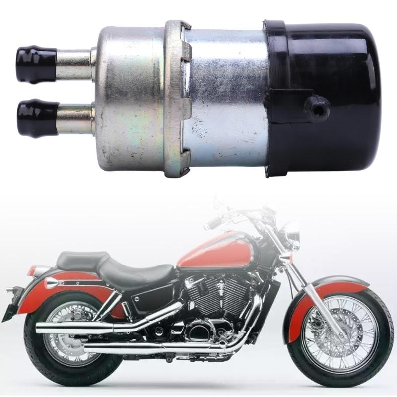 16710-MCK-315 Carbureted Motorcycle Fuel Pump with Pure Copper Winding and Metal Housing, for Shadow VT1100 1995-2007 and Replaces MAH-753 for