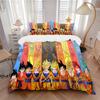 Goku Evolution Timeline Print 3Pcs Bedding Setduvet Cover With 2 Bedropillowcase Home Birthday Gift