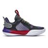 Li Ning All City 11 Lightweight Letter Shock Absorbing Wear Resistant Low Top Kids Basketball Shoes Kids basketball shoes Black Purple YKBT018-53