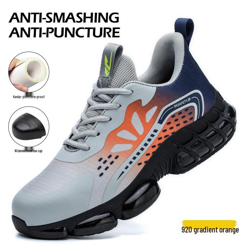 TK New Lightweight Breathable Steel Toe Work Safety Shoes - Anti-smash, Anti-puncture, Durable & Comfortable