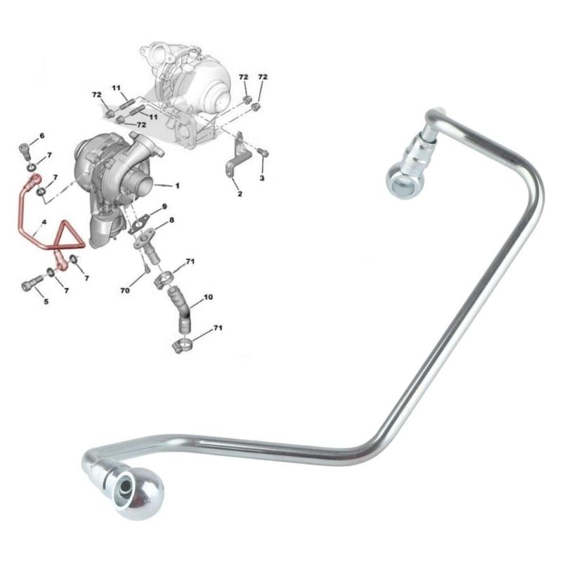 Oil Supply Hose Metal Construction Replacement Part for 206 207 307 308 407 1007