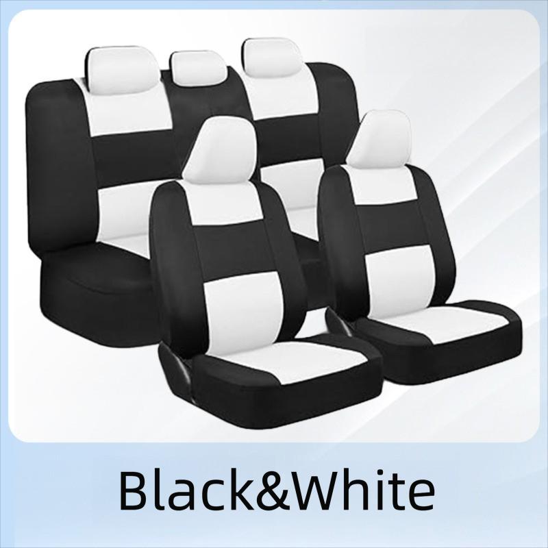 New 5Seats Full Set Car Seat Covers Auto Seat Decoration Rear Front Auto Seat Cover Car Cushion Protector Case Cover