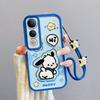 KEYSION Shockproof Case for VIVO V50 Lite 5G with Lanyard Soft Silicone Cute 3D Cartoon Doll Phone Cover for VIVO V50 Lite
