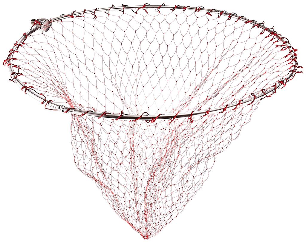 SHIMANO Stainless Steel Iso Landing Net (Four-Fold Type), Red, 45cm, PD-3D1S