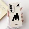 For Realme C71 2025 Case RMX5303 Cover Cute Lucky Initial Letters Soft Silicone Lens Protective Covers For RealmeC71 C 71 Bumper
