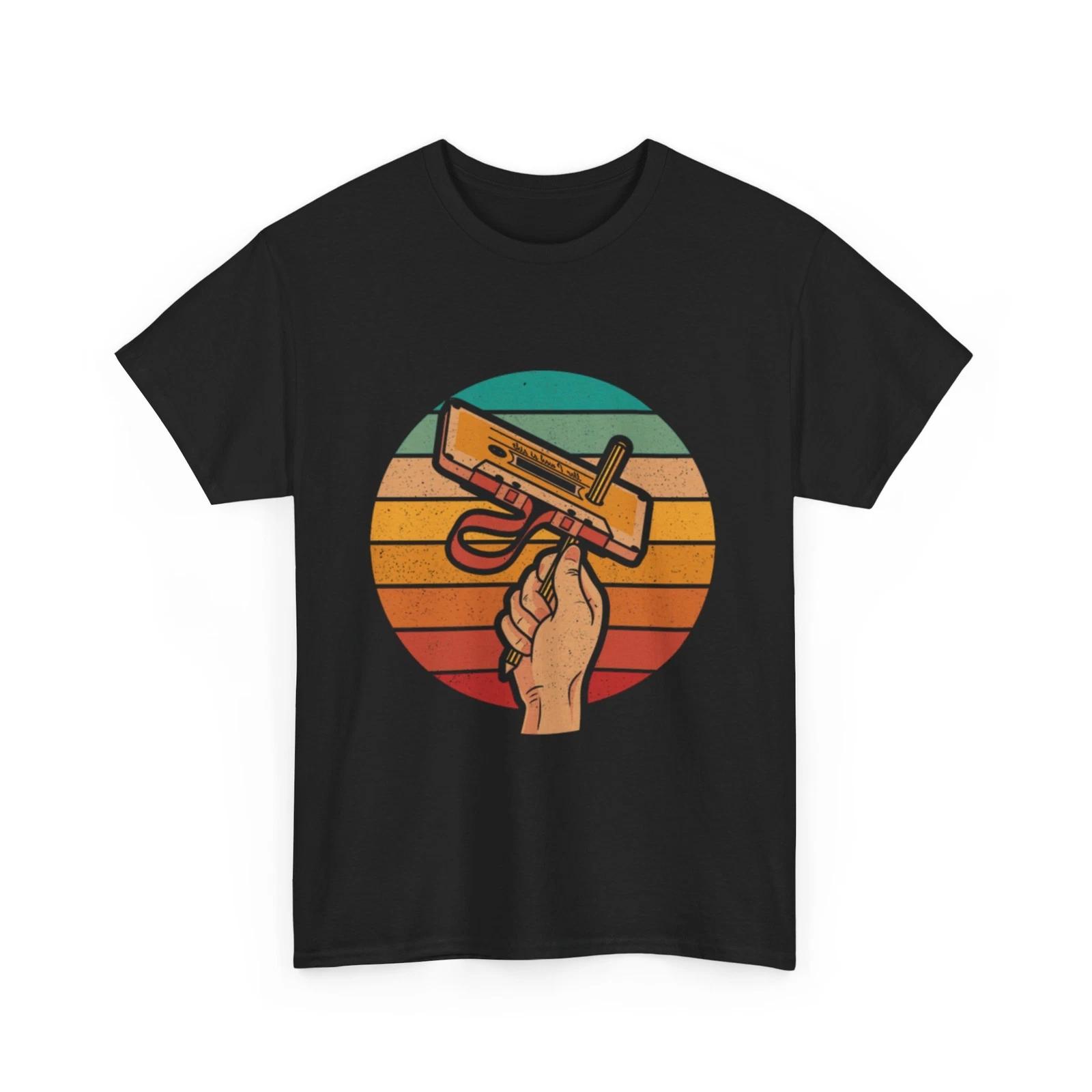 

Retro Rewind T-Shirt | Cassette & Pencil Shirt S