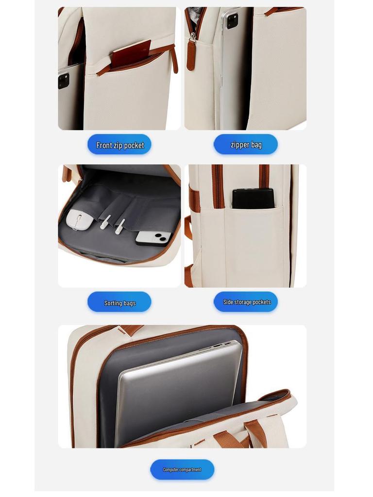 Women's High-end Cross-border Laptop Backpack - Large Capacity for Casual Business Trips