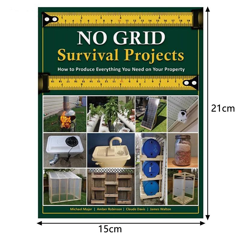 NO GRID Survival Projects How To Produce Everything You Need On Your Property Paperback Book In English