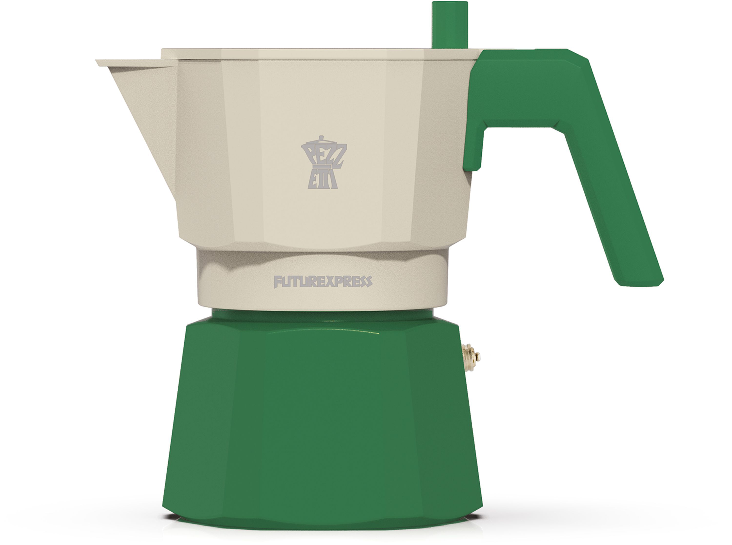Italiaanse koffiezetter - PEZZETTI - FUTUREXPRESS - Aluminium - 3 kopjes - Groen