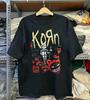 Korn rocková kapela hudba vintage styl unisex tričko pro muže