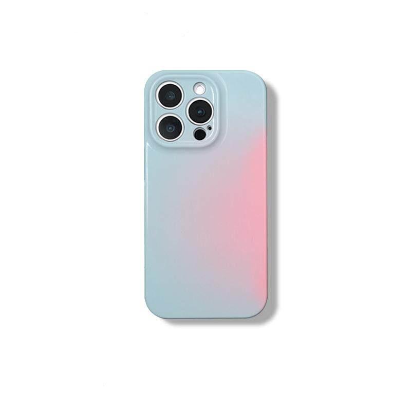 Pink and blue smudge suitable for Apple 17promax cartoon cute iPhone16Pro lens all-inclusive 15 new 14