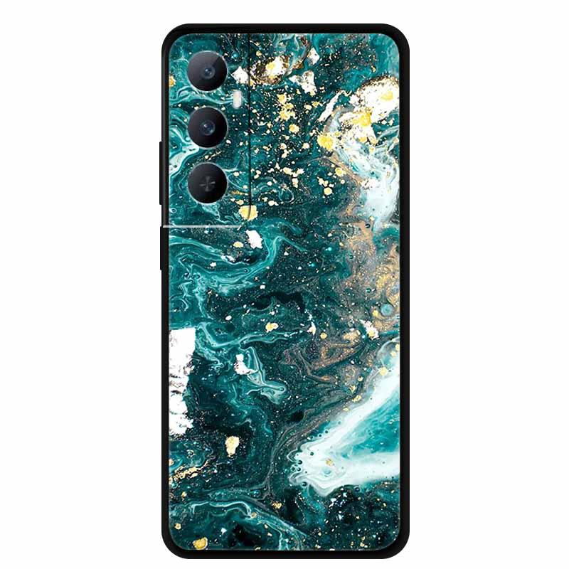 For Realme C65 4G Global C 65 Phone Case Marble Patterns Back Cover TPU Soft Silicone Protector Shield Funda for RealmeC65 Capa