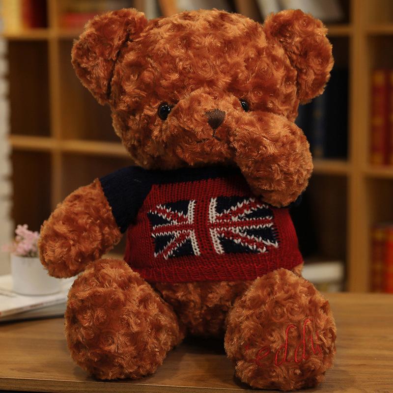 Clothes Teddy Bear Doll Plush Teddy Bear Sweater Hug Bear Doll Girl Soothing Ragdoll