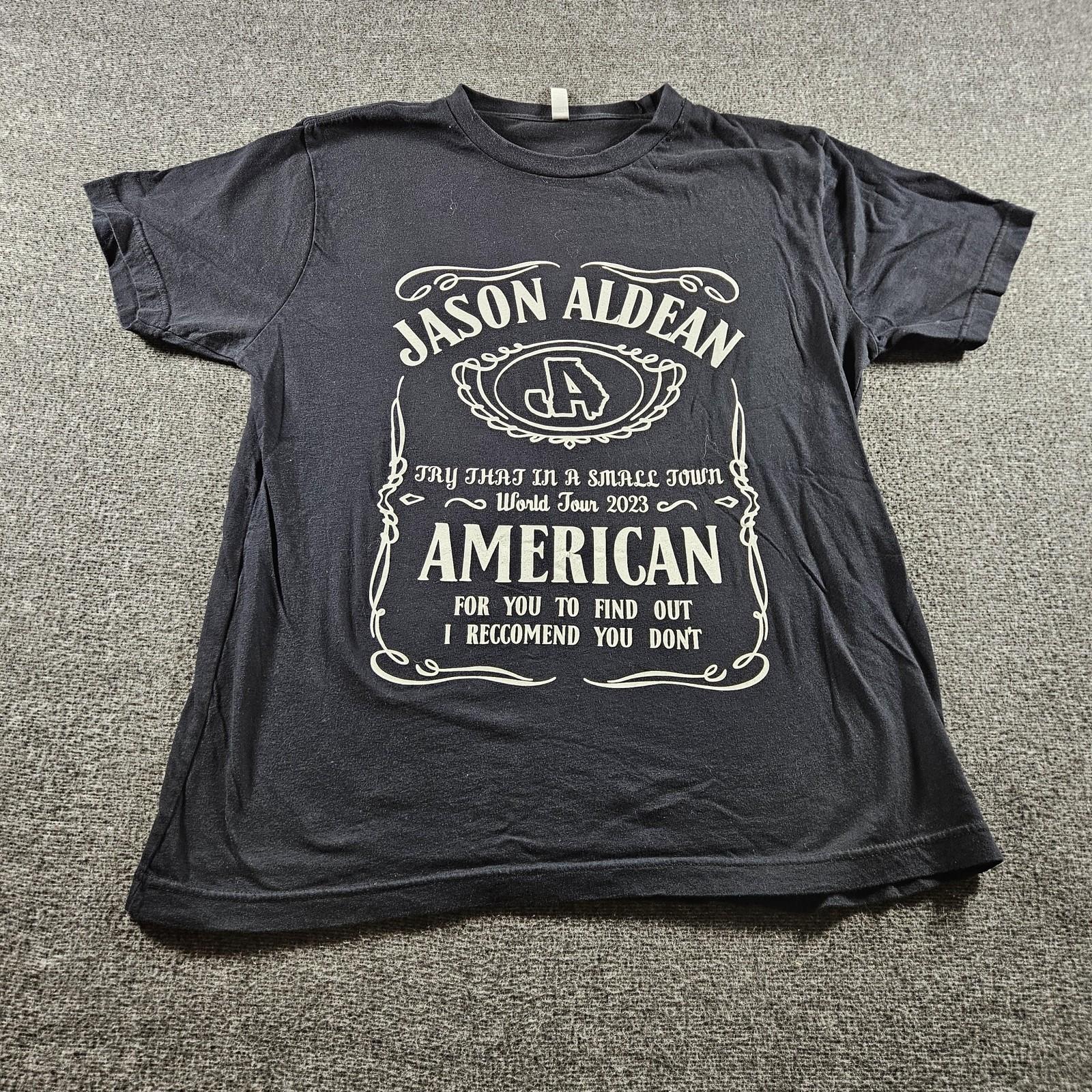 Jason Aldean Shirt Mens XL Black Highway Desperado Tour 2023 Tee T-Shirt Music Unisex T-Shirt L