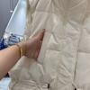 Autumn and winter mid-length down cotton vest, drawstring waist, thin waistcoat women