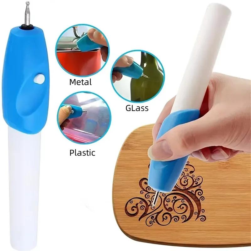 1Pcs Carving Pen Name Writing Engraving Tool for Crafts and Mini Wireless Engraving Pen Precision Electric Engraving Pen