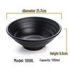Black Japanese Style Melamine Ramen Bowl