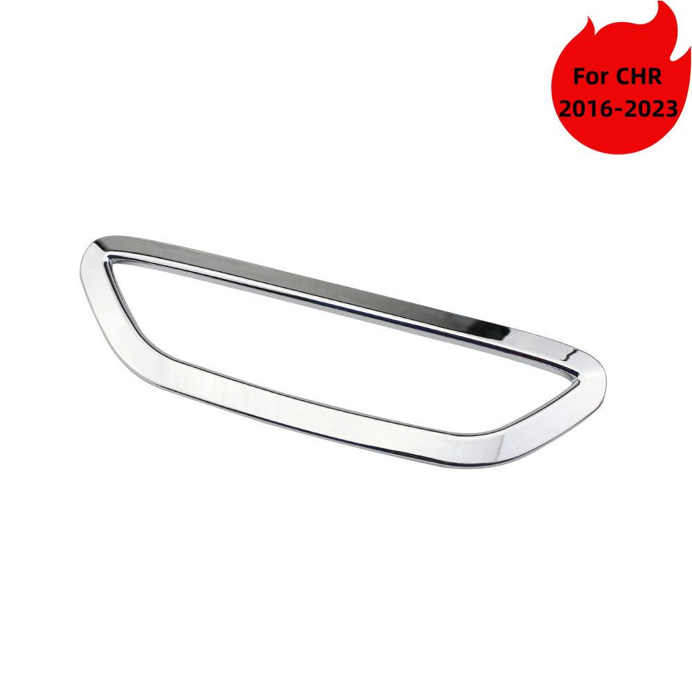 Car Rear Trunk Bumper Tail Stop Brake Light Lamp Frame Cover for Toyota C-HR CHR 2016 - 2026 ABS Chrome Sticker Accessories