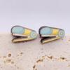 1 PairStudent earrings, pencils, magnifying glasses, books, stainless steel earrings, opening season teacher earrings