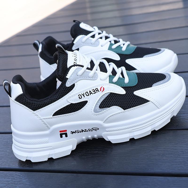 Dad shoes new mesh breathable spring trendy thick-soled muffin casual sports shoes