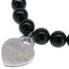 TIFFANY&Co. AG925 Return to Heart Tag Onyx Bracelet Silver / BlackUsed