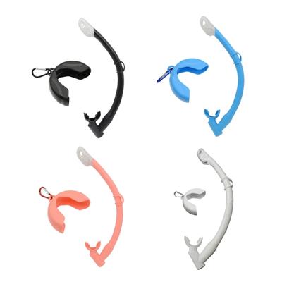 Diving Snorkel Flexible Rolls Up Silicone Snorkel with Compacts Storage Case for Spearfishing, Freediving, Snorkeling