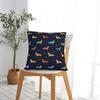 Sausage Dog Square Pillow Cases Dachshund Wiener Doxie Cushion Cover Decorative Throw Pillow Case Cover for Living Room 4545cm