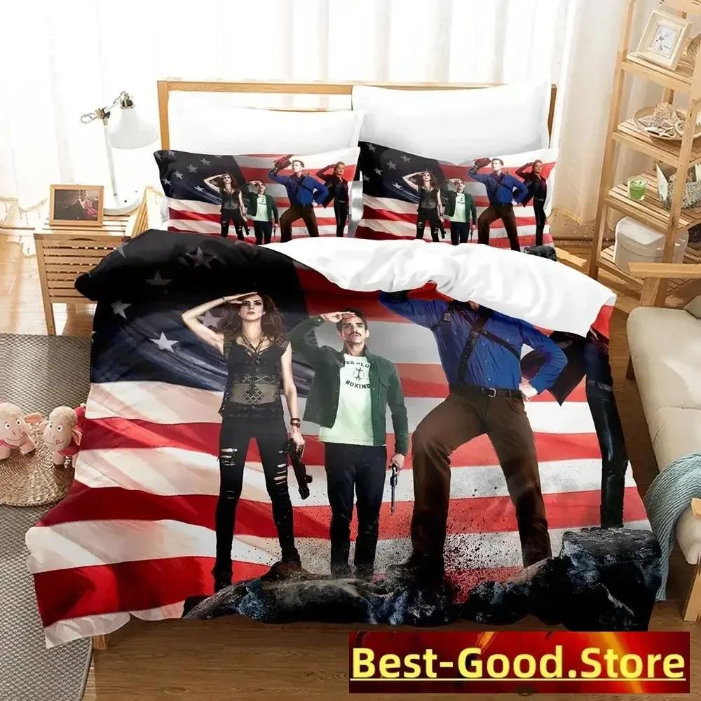 Ash VS Evil Dead Bedding Set Single Twin Printed Bed Set With Pillowcase Bed Duvet Cover Soft Single Double Queen King Size