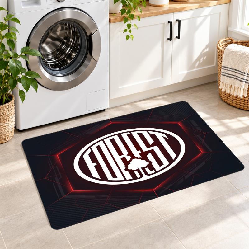 Flannel Kitchen Mat Nottingham Forest Soft Area Rug Non Slip Floor Carpet Home Decoration