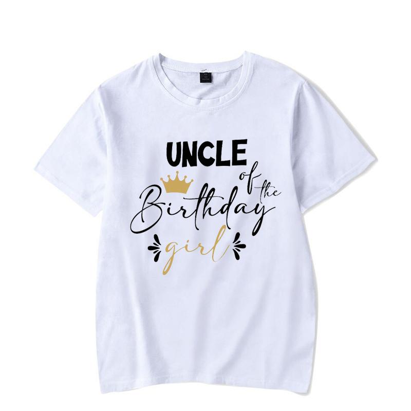 Personalized Family Birthday Group Outfits Party T-shirts Birthday Girl Matching Children Clothing T-shirts Set Family Tee Tops