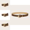 Tiger Print Womens Fashion Leather Belt With Faux Pu Material And Gold Buckle For Casual Wear