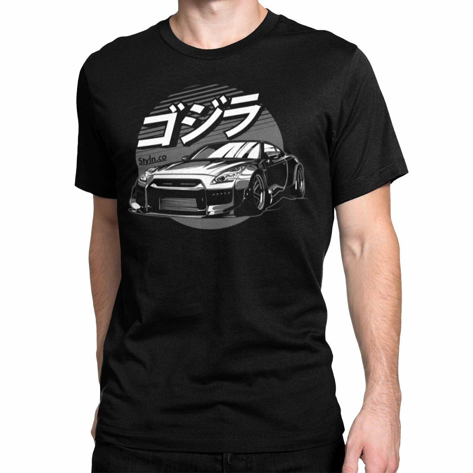 GTR R35 GRAY T-shirt Black S3XL JDM Boost Nissan Nismo Mechanic Turbo Race Auto L