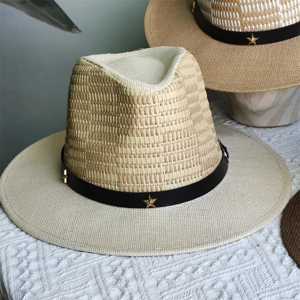 Summer Fashion Wide Brim Hat Simple Design Jazz Top Hat Classic Gentleman Hat  Summer Season