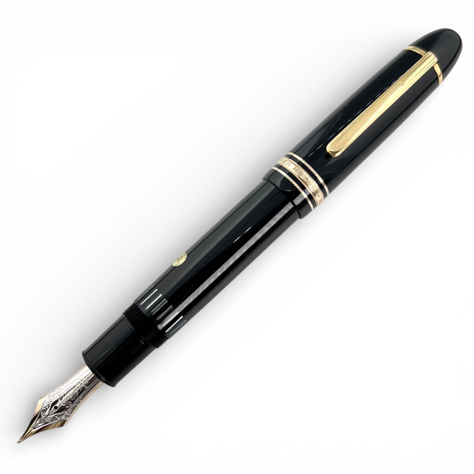 

Very Good MONTBLANC fountain pen Meisterstück 149 white star black 14C mens Used