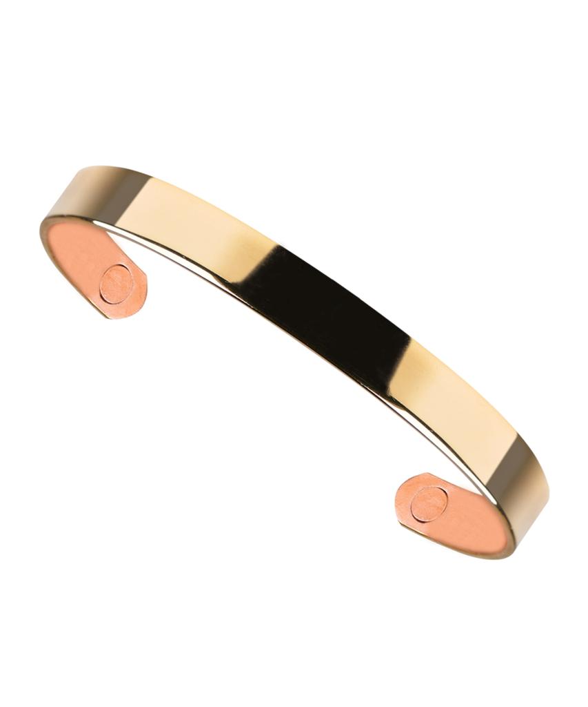 Sabona London 516 Gold Plated Plain Copper Magnet Bangle