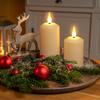 Rechargeable Flameless Candles with Remote Timer, in/Outdoor Waterproof LED Flickering Pillar Candles Set of 6 (D2 x H4/5.5/6.5"), Battery Operated