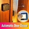 1Pcs Black Punch Free Automatic Sensor Door Closer Automatic Shutdown Device Non Punching Telescopic Sliding Door Device