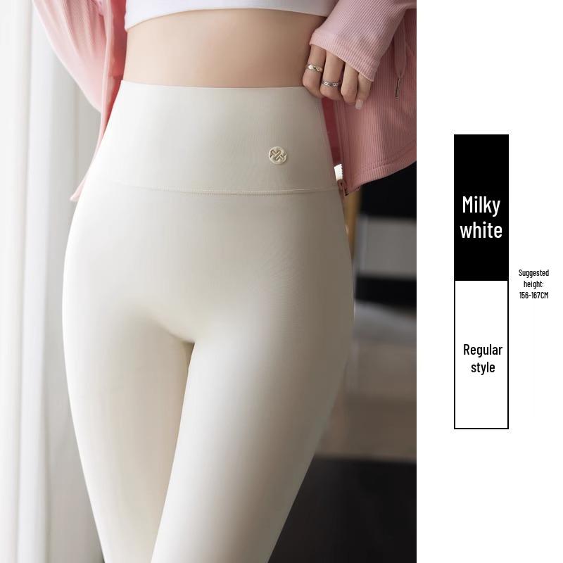 

Женские леггинсы большого размера с высокой талией и эффектом похудения - Белый акулий принт Весенне-летние штаны для йоги One Size (80-110 lbs)