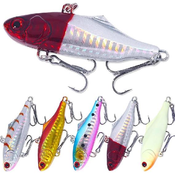 Lipless Crankbait, Rattle Trap Fishing Lures for Freshwater Saltwater, Lipless Crankbaits for Bass Fishing Lure Set for Bass Trout Walleye Redfish