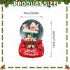 Luminous Music Box Holiday Desktop Ornaments Christmas Crystal Ball Music Box With LED Light For Holiday Desktop Ornaments
