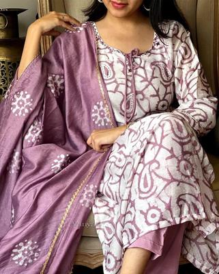 Women Designer Kurta Pant Dupatta Set Indian Bollywood Top Tunic Kurti Salwar Suit Dress