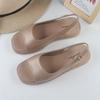 Women's Summer Solid Colour Open Toe Casual Outwear Sandals Flat Cool Strap Shoes